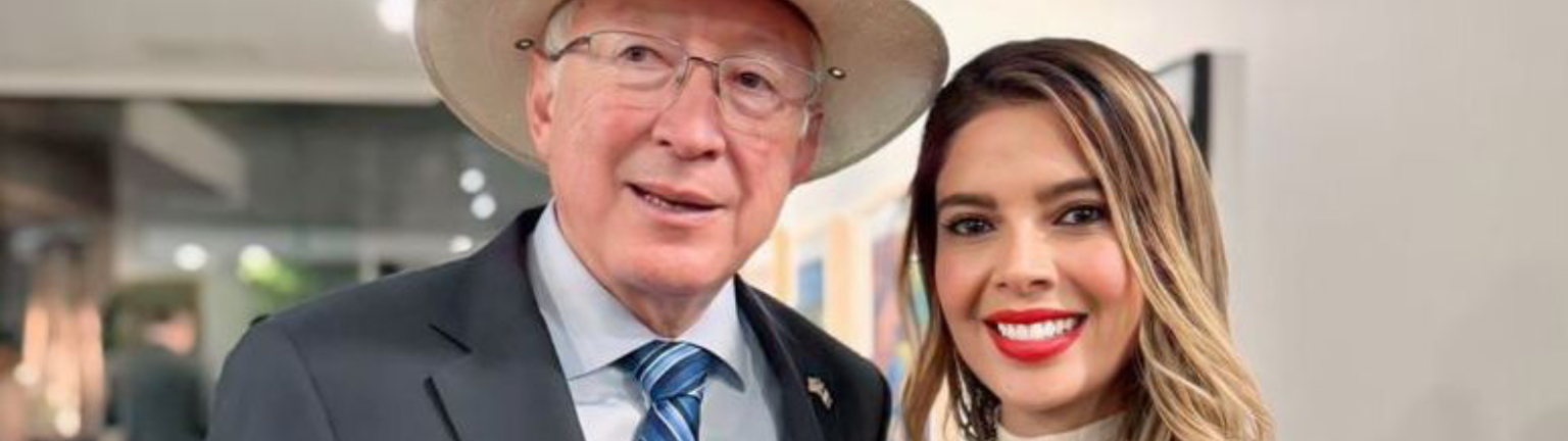 Ruth González Silva y Ken Salazar fortalecen cooperación en Seguridad y Relaciones Bilaterales