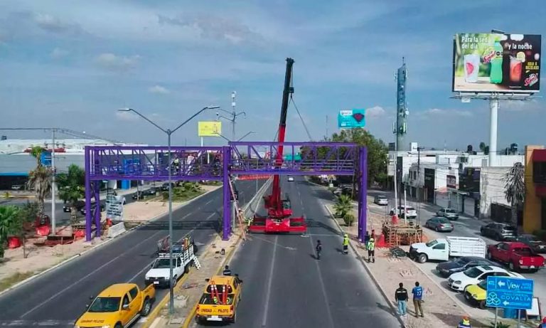 En enero estará listo el puente peatonal con elevador