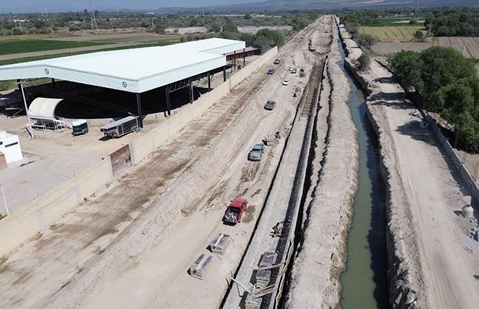 Bulevar Río Santiago: avance del 45% en su ampliación hacia la Carretera 57