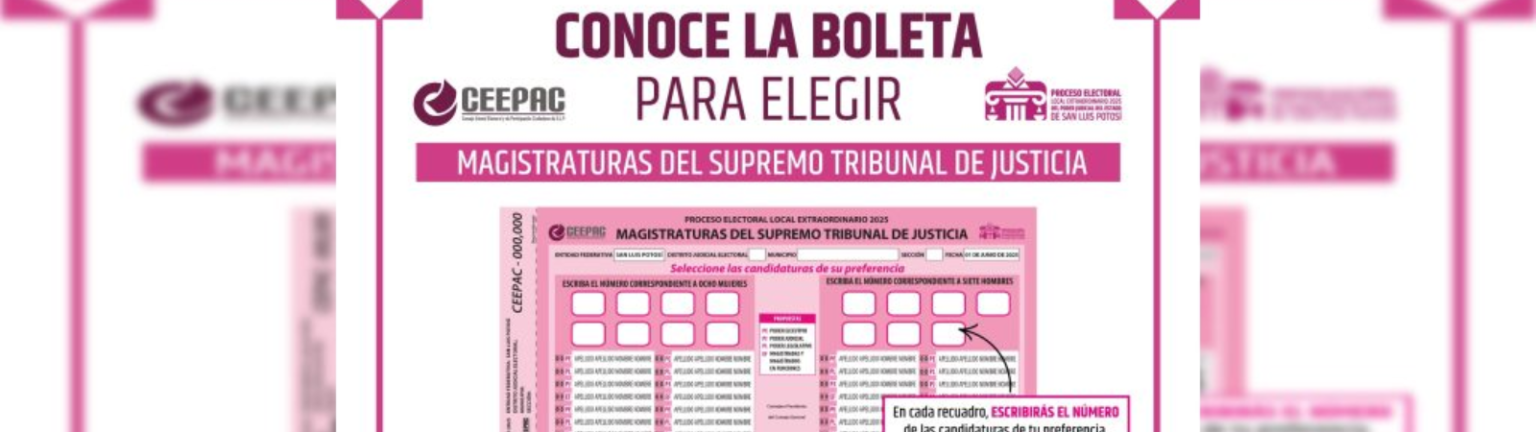 Ciudadanía podrá llevar “acordeones” a las elecciones judiciales de SLP