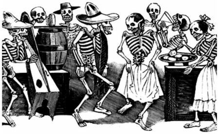 Festividad en el Día de Muertos