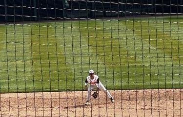 Ángel Mercado en un partido con el Central Penn College (Twitter: @Ch5RatchetNews)
