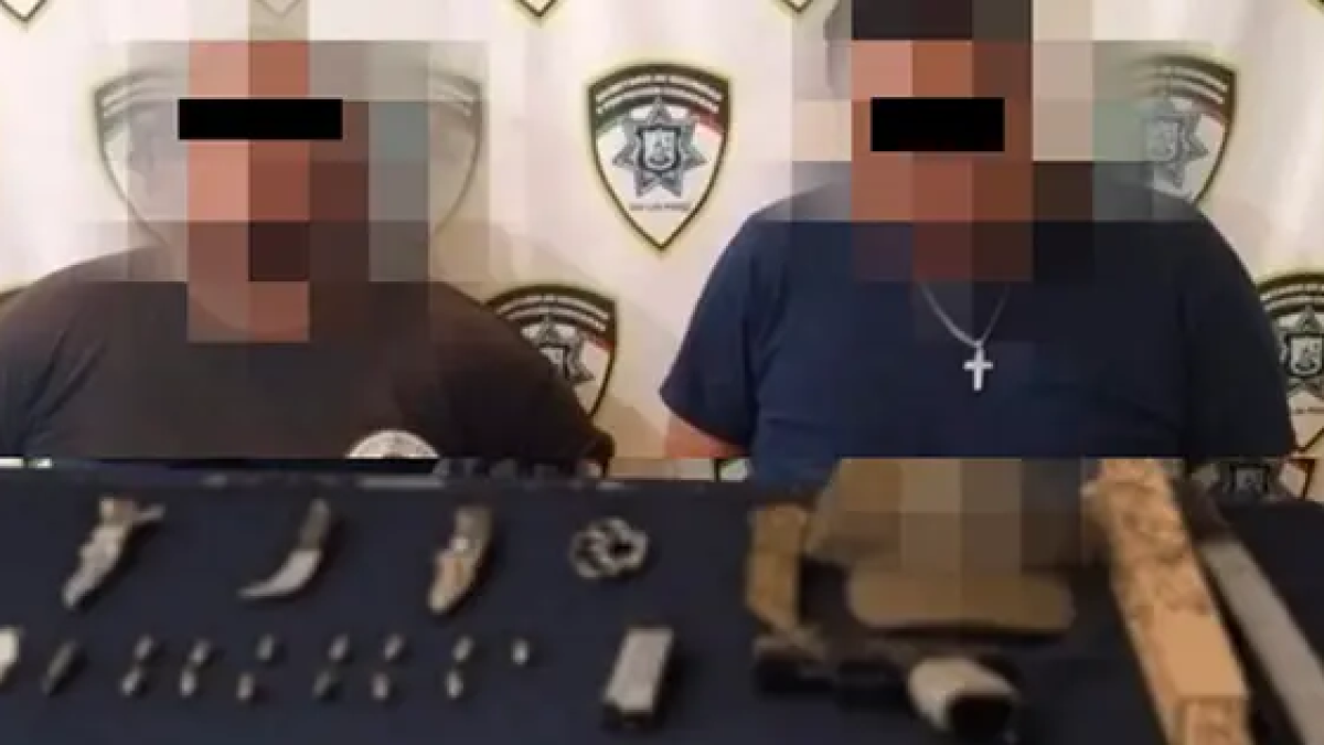 Atrapan a sujetos con armas y drogas en calles del Centro