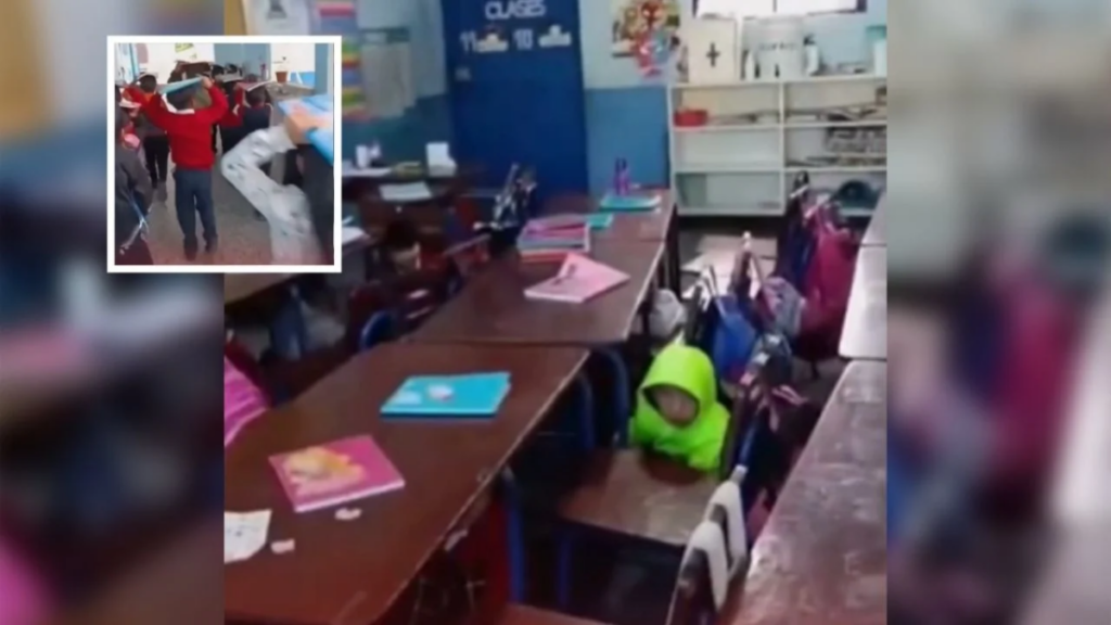 Maestro calma y evacua a alumnos durante sismo de 7.4