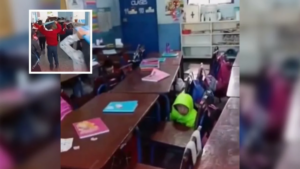 Maestro calma y evacua a alumnos durante sismo de 7.4