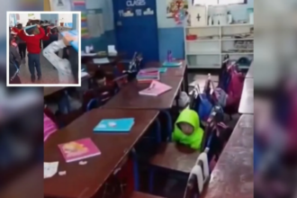 Maestro calma y evacua a alumnos durante sismo de 7.4