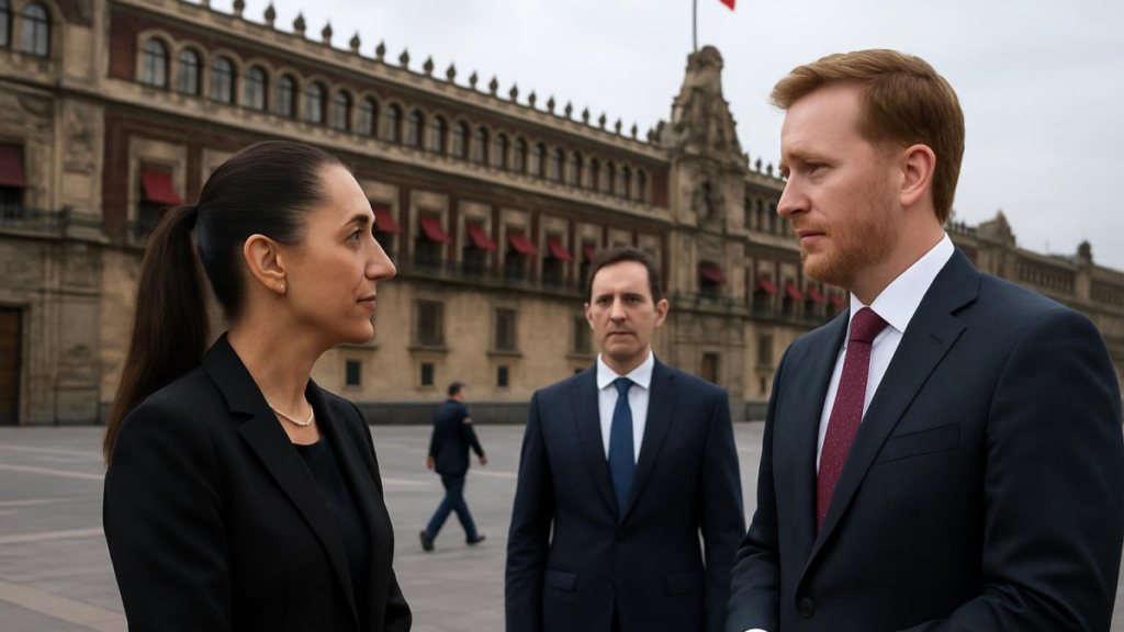Sheinbaum se reúne con Jamieson Greer en Palacio Nacional